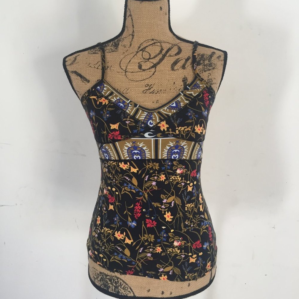 Japanese-style floral tank top
